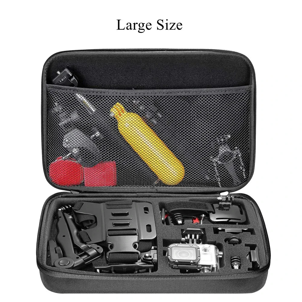 FF21.8-23.8-25.8 Portable Carry Case Small Medium Large Size Accessory Anti-shock Storage Bag For Gopro Hero Action Camera Tripod storage box
