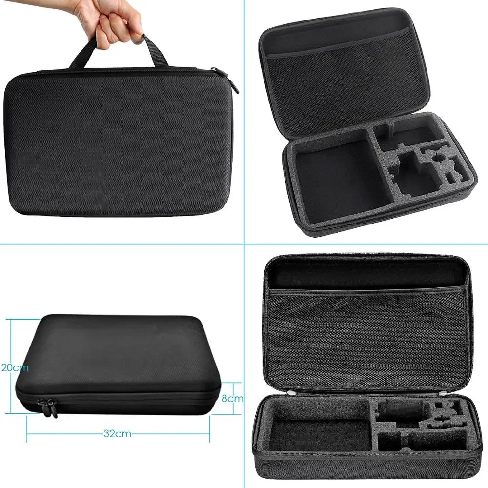 FF59.8 Sports Camera Set Adapter Chest strap Accessories for Gopro hero kit selfie stick for Eken for xiaomi for osmo yi EVA case