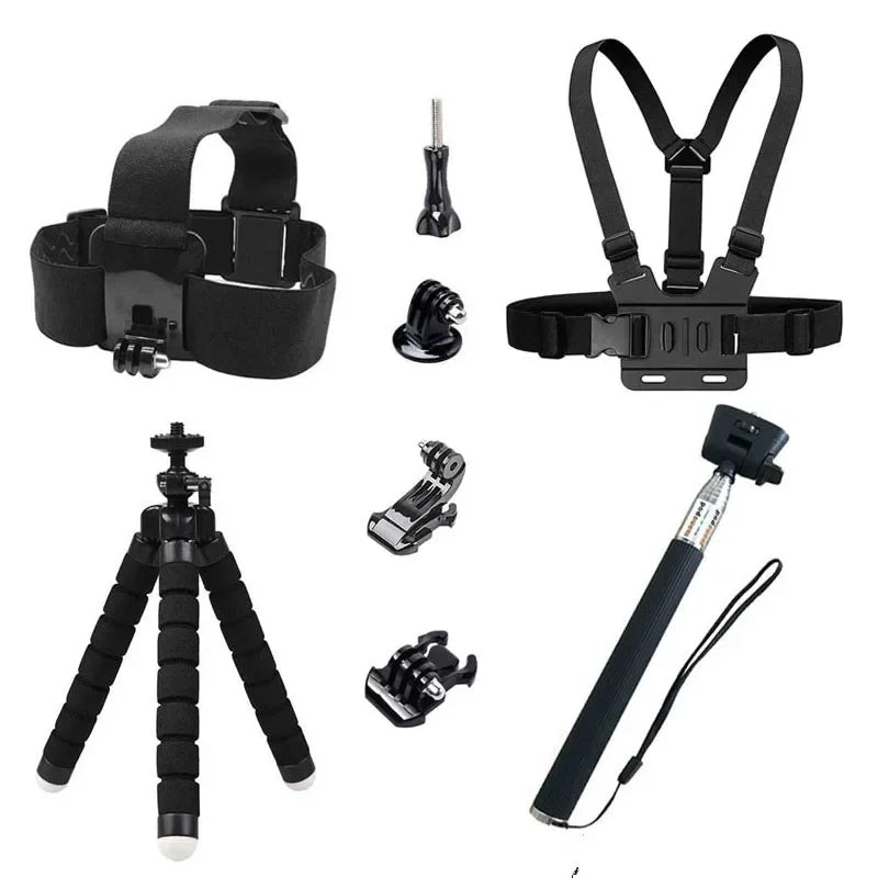 FF31.8 Kit for Gopro Hero Selfie Stick Monopod Mounts for SJCAM SJ4000 Tripod for Yi 4K EKEN H9R Action camera Accessories