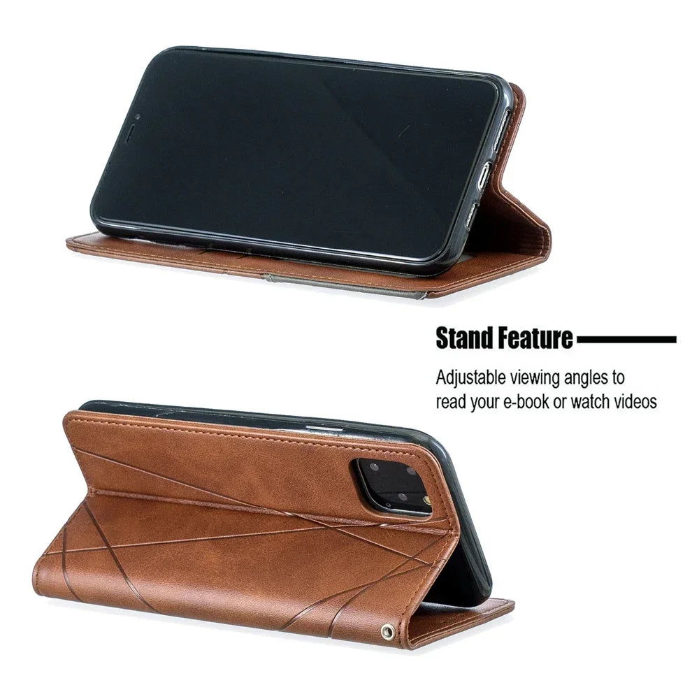 FF16.8 Leather Case For iPhone 11 12 13 14 15 16 Pro Max Case Cover