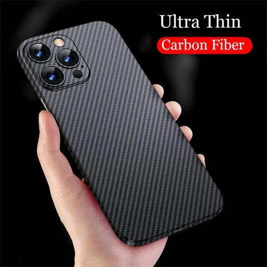 FF11.8 Luxury Ultra Thin Carbon Fiber Matte Case For iPhone 16 15 14 13 12 Pro Max 15pro