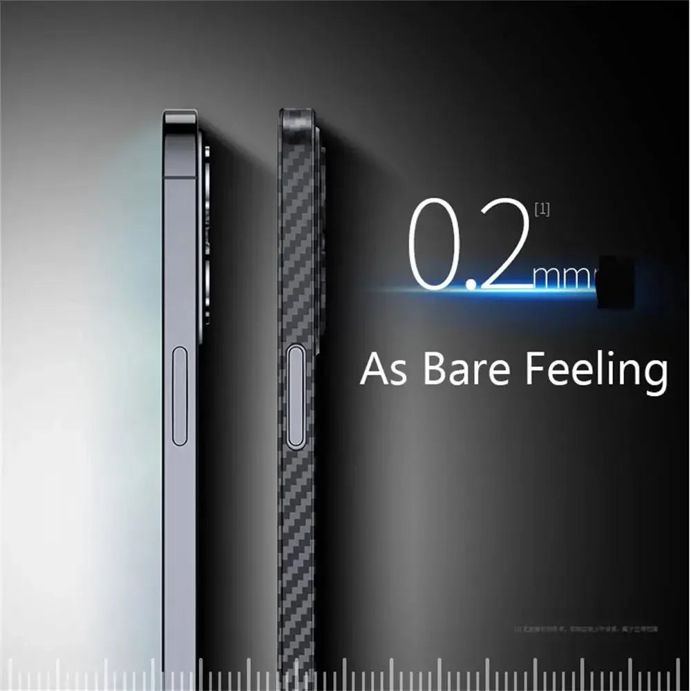 FF11.8 Luxury Ultra Thin Carbon Fiber Matte Case For iPhone 16 15 14 13 12 Pro Max 15pro