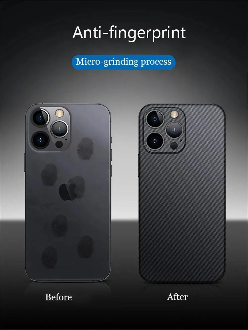 FF11.8 Luxury Ultra Thin Carbon Fiber Matte Case For iPhone 16 15 14 13 12 Pro Max 15pro