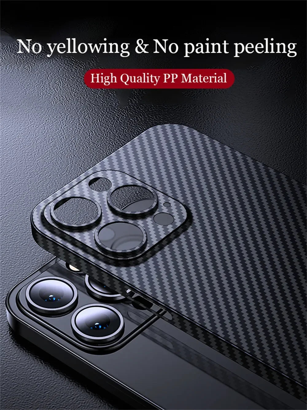 FF11.8 Luxury Ultra Thin Carbon Fiber Matte Case For iPhone 16 15 14 13 12 Pro Max 15pro