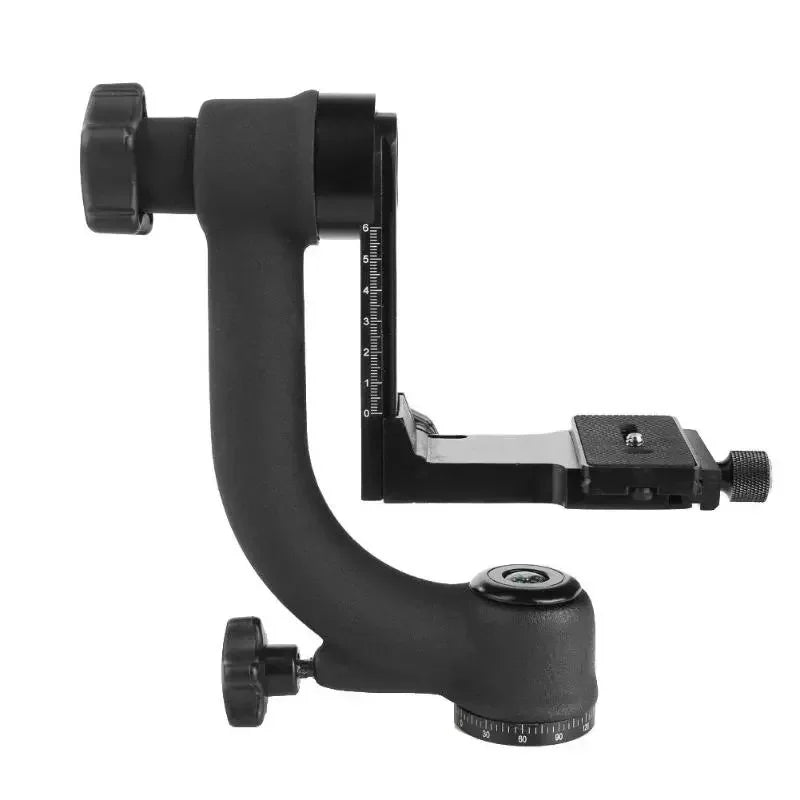 FF95.8 Panoramic Gimbal Head Pan Tilt Aluminum Professional 360 Degree Tripod Head Quick Release Plate For DSLR Camera Telephoto Lens