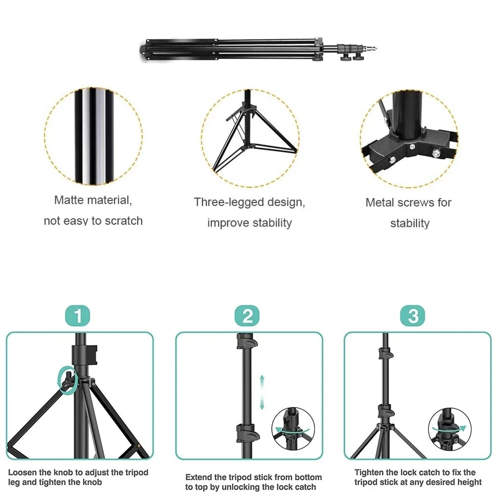 FF65.8-75.8-85.8 S / M/ L Tripod for Mobile Phone Smartphone Camera Selfie Stick For Phone Stand Selfie Stick Mobile