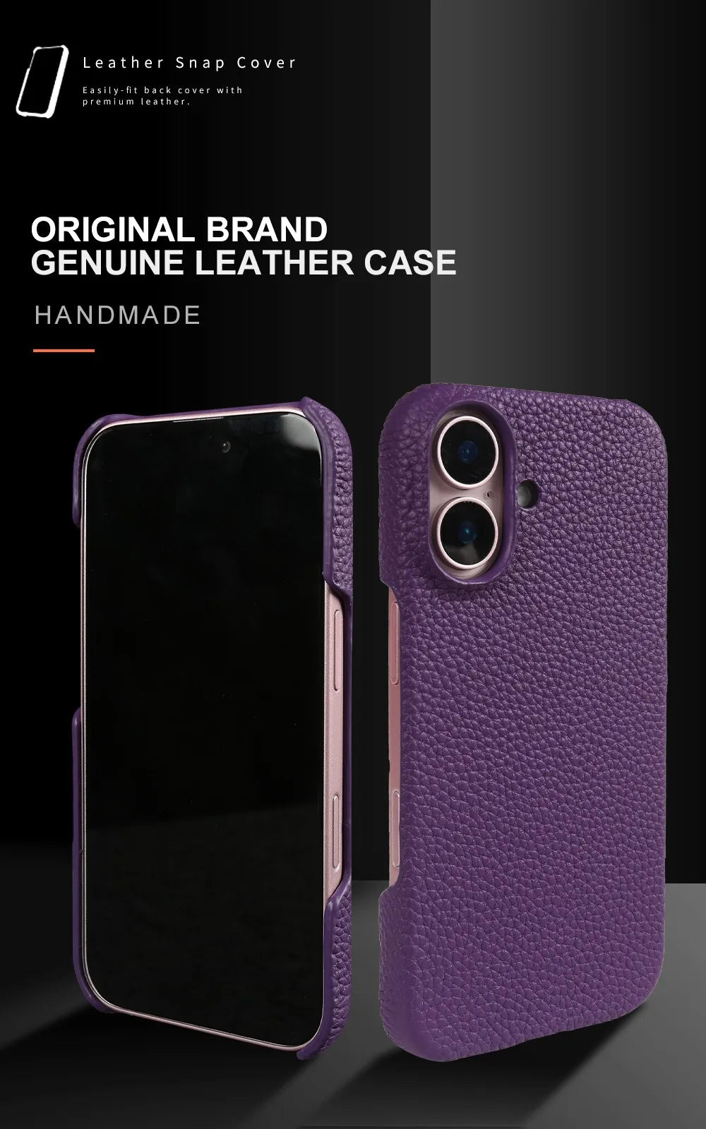 FF13.8 For iphone 16 Pro Max case Luxury Genuine Leather Cover Back Etui Coque Shockproof for Funda iphone15 14Pro 13 XR XSMax Carcasa