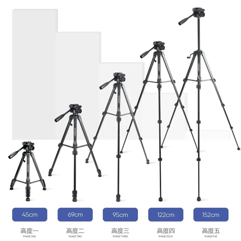 FF120-135  Camera Tripod for DSLR Cameras Camcorders Mini Projector Professional Video Tripod Horizontal Mount