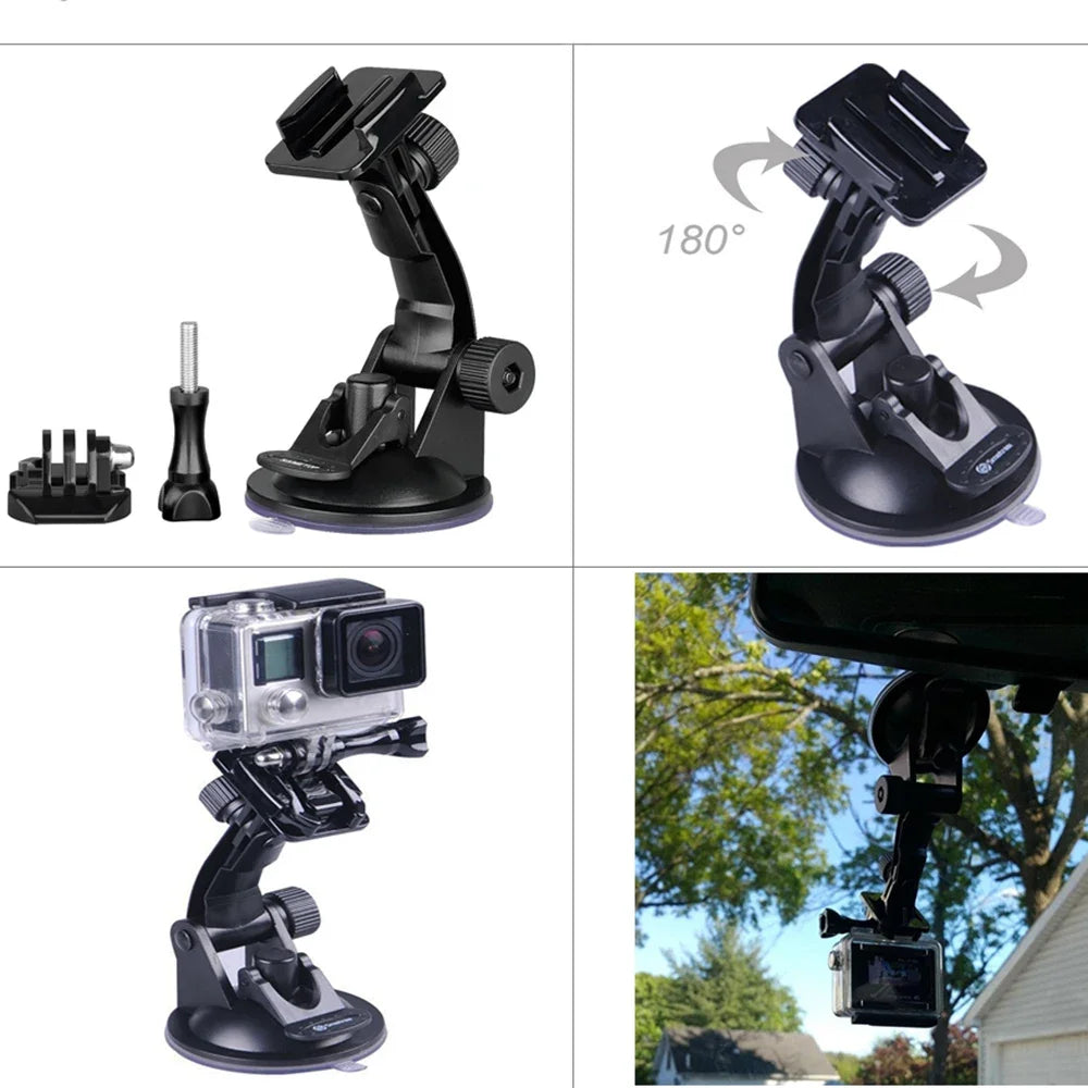 FF15.8-23.8 Suction Cup Car Mount Optional Bike Motorbike Mount for GoPro Hero Accessories for Xiaomi Yi Sjcam Eken