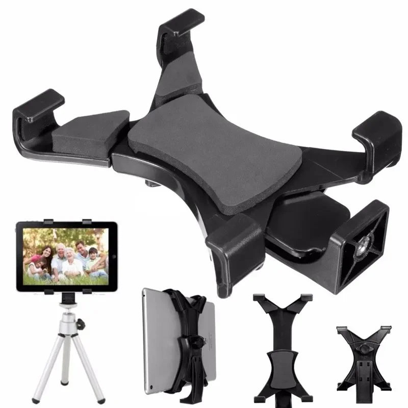 FF28.8-31.8-33.8 Tablet tripod monopod Mount Clamp With 1/4"Thread Adapter  for Ipad  or air or Pro Tablet Phone Bracket Holder