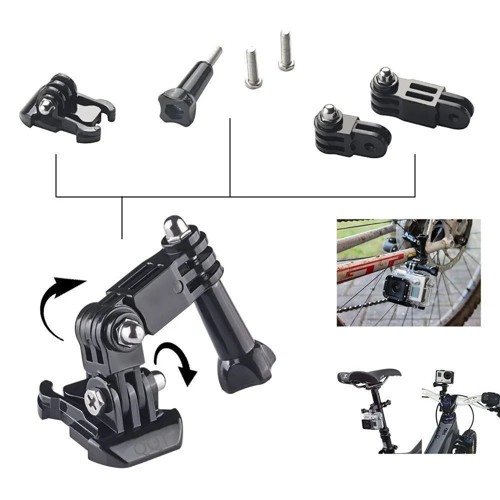 FF42.8 Universal adapter Tripod mounting set for Gopro hero 10 9 8 7 6 5 4 3 For sjcam sj4000 for xiaomi Action Camera Accessories