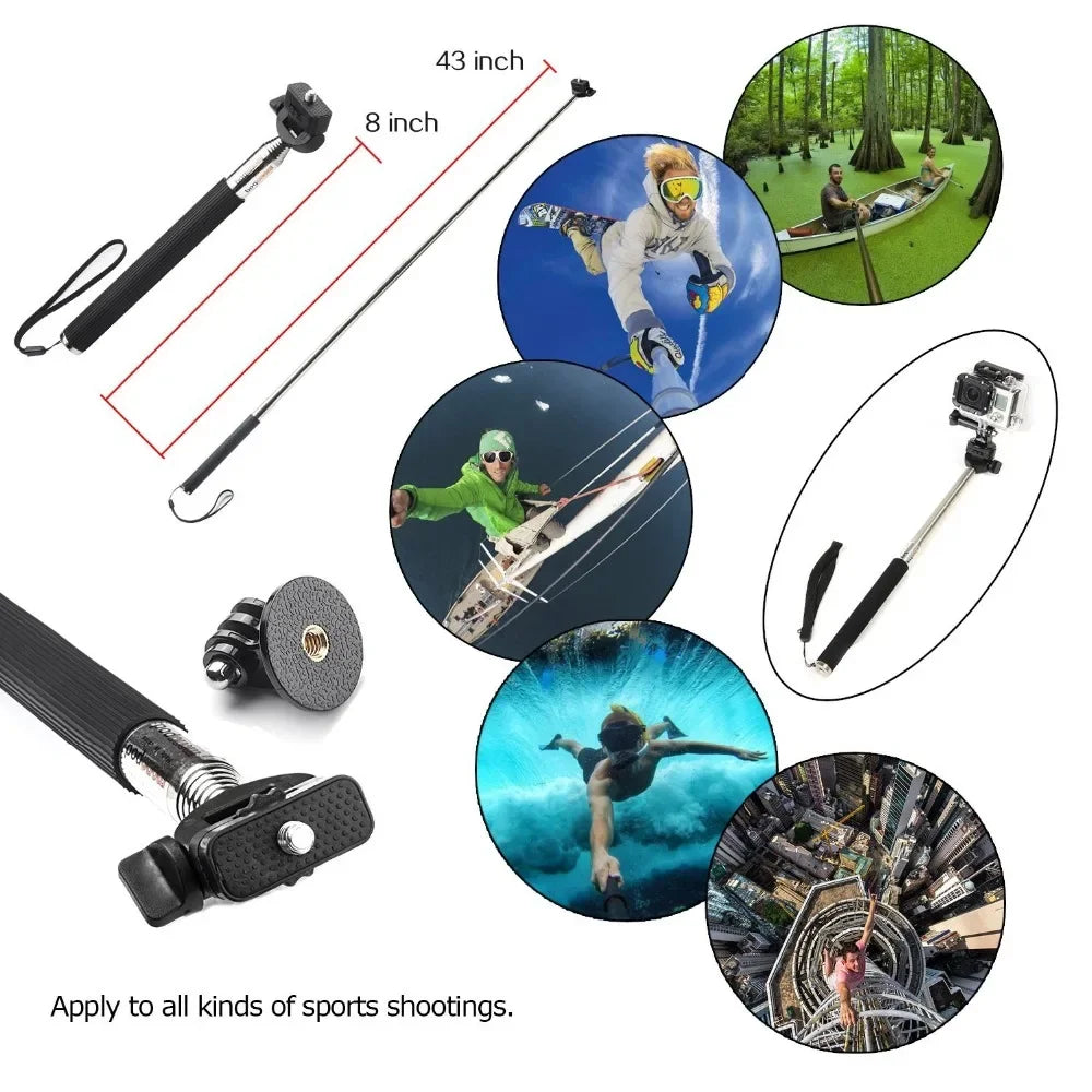 FF34.8 for Gopro Monopod Kit Set Tripod Chest Strap  Action camera Accessories